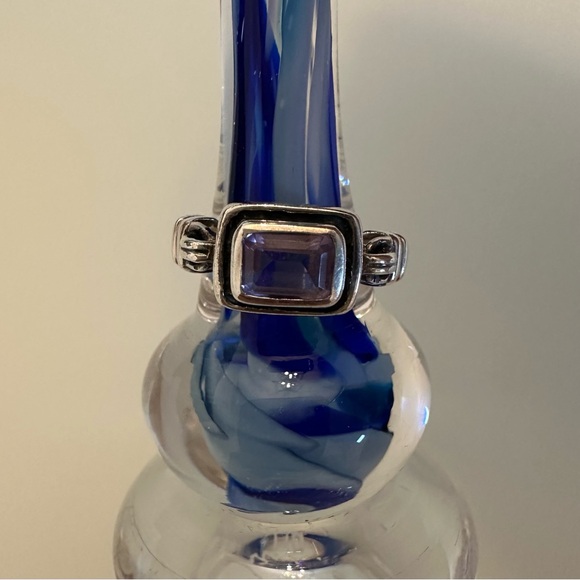 Silpada | Amethyst & Sterling Silver Ring | Size 5.5 - Picture 7 of 14